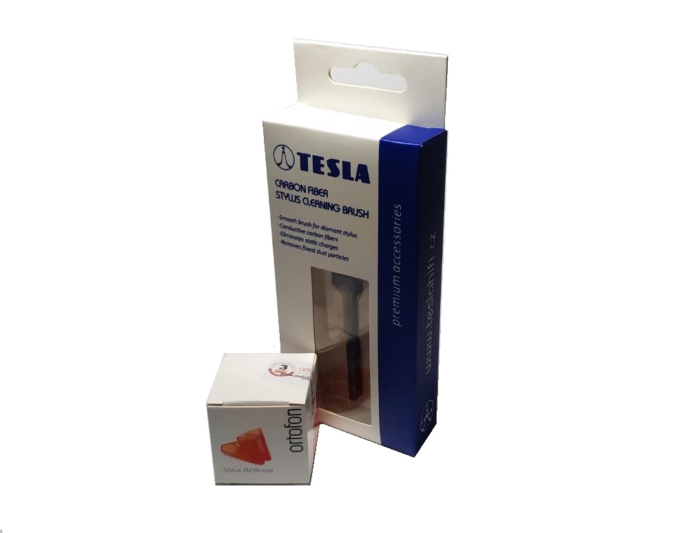 Ortofon Stylus 2M BRONZE + TESLA Carbon Stylus Brush