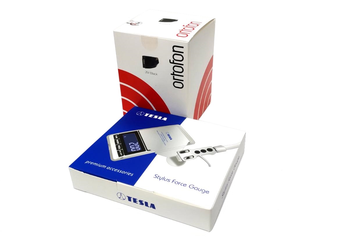 Ortofon 2M BLACK + TESLA Stylus Force Gauge Premium